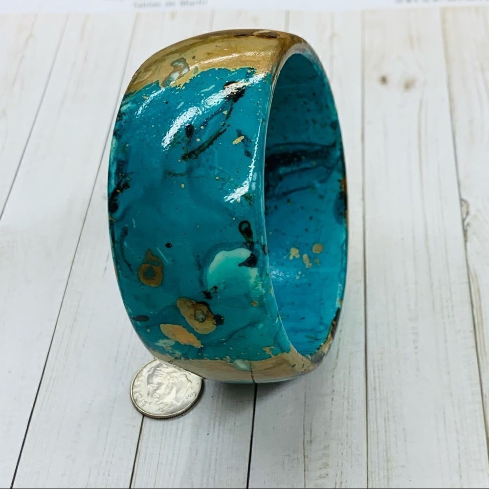 Multi Colored Bangle Bracelet - Picture 3 of 3